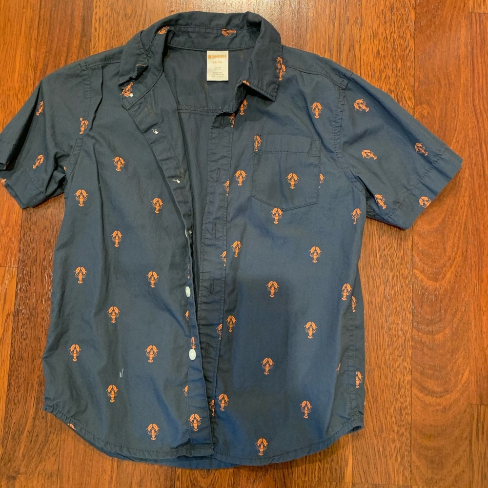 Button down lobster shirt